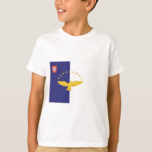 Azores flagga t shirt (Framsida)