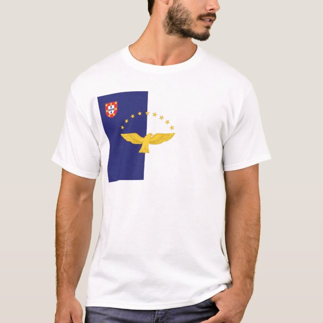 Azores flagga tee (Framsida)