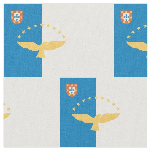 Azores flagga tyg (Närbild)