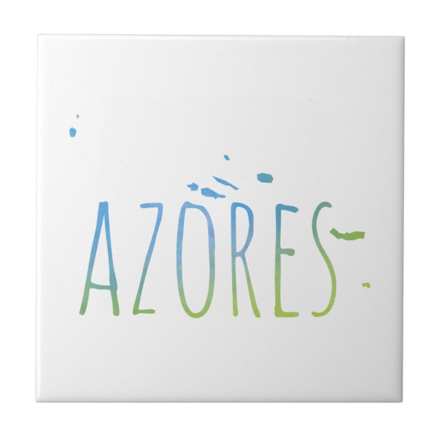 Azores Kakelplatta (Framsidan)
