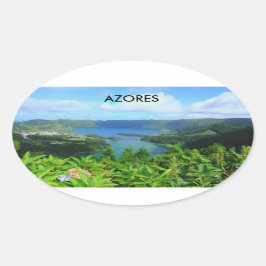 Azores Ovalt Klistermärke