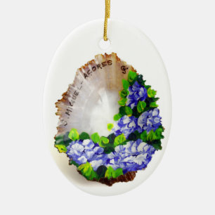 Azores souvenir julgransprydnad keramik