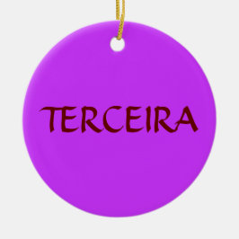 Azores Terceira beställnings- julprydnad Julgransprydnad Keramik