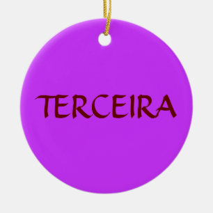 Azores Terceira beställnings- julprydnad Julgransprydnad Keramik