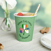 Azorisk irländsk amerikansk Shamrock Flagga