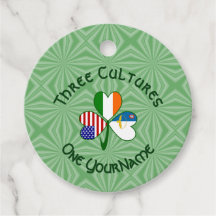 Azorisk irländsk amerikansk Shamrockflagga