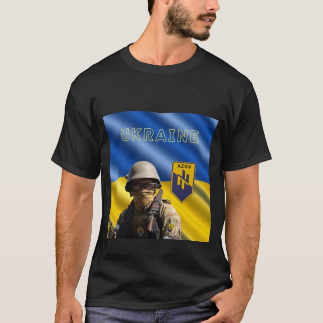 AZOV-bataljonarmé T Shirt (Framsida)