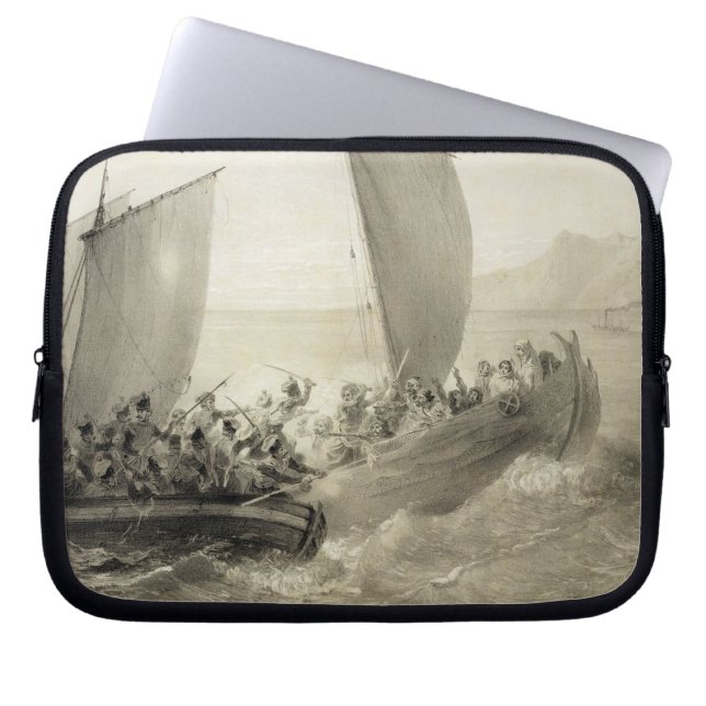 Azov Cossacks som stiger ombord en Laptop Fodral (Framsidan)