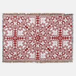 Azra ・ Red and White Geometric Mandala Filt