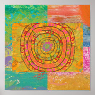 Aztec-Abstrakt Poster