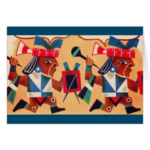 Aztec Astecs Hälsningskort