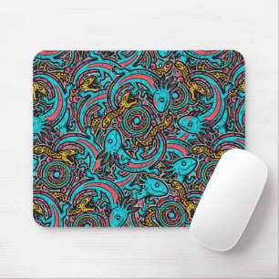 Aztec Axolotl Xolotl Tribal Mönster mytologi boho Musmatta