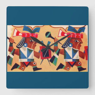 Aztec Aztecs Fyrkantig Klocka