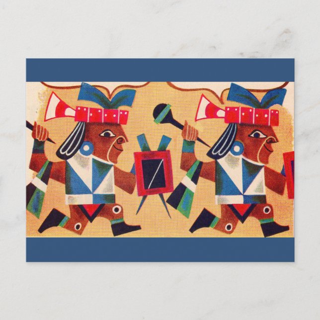 Aztec Aztecs Vykort (Framsida)