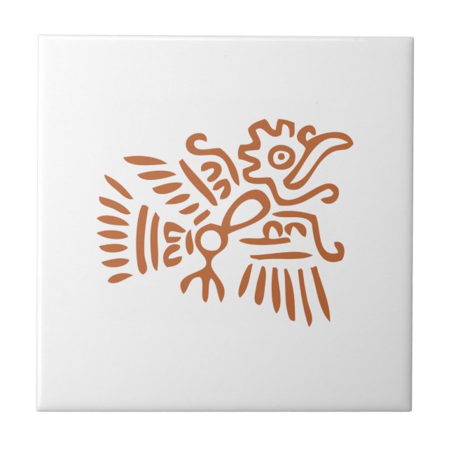 Aztec Bird Kakelplatta (Framsidan)