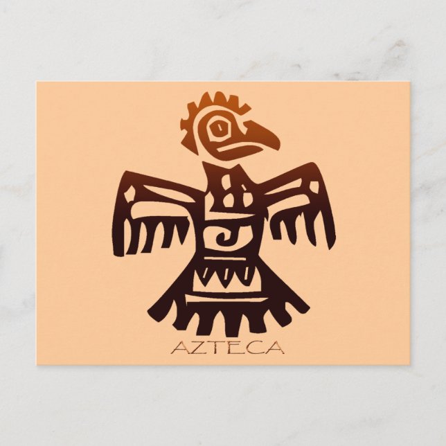 AZTEC ~ Bird Spirit Postcard Vykort (Framsida)