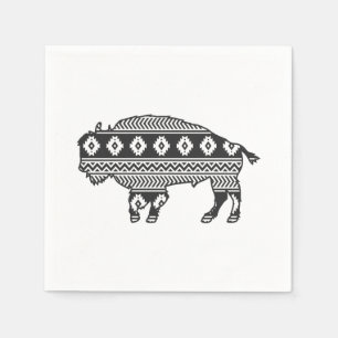 Aztec Bison Buffalo Pappersservett