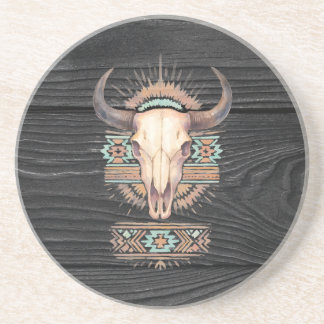 Aztec Boho Skull Underlägg