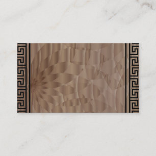 Aztec Brown Designer-Affärskort Visitkort