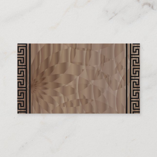 Aztec Brown Designer-Affärskort Visitkort (Framsida)