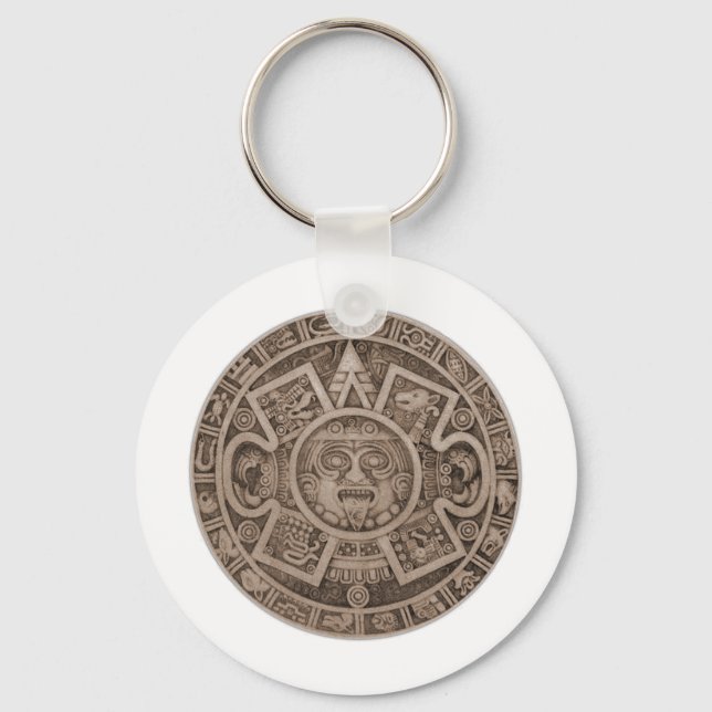 Aztec Calendar Nyckelring (Framsida)