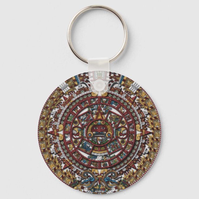 Aztec Calendar Nyckelring (Framsida)