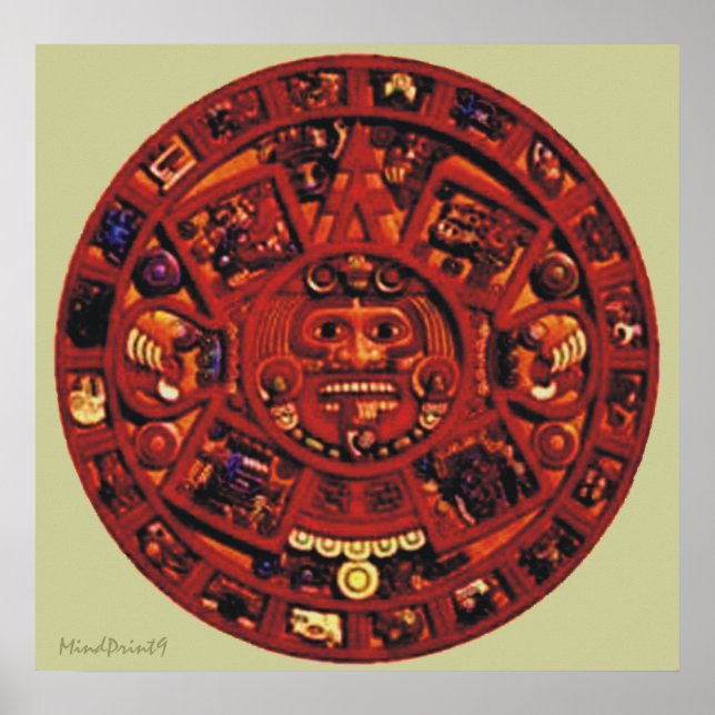 Aztec Calendar Poster (Framsidan)