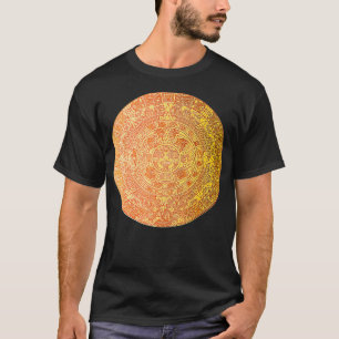 Aztec Calendar Sol Stone Symbol Maya Ancient Mayan T Shirt
