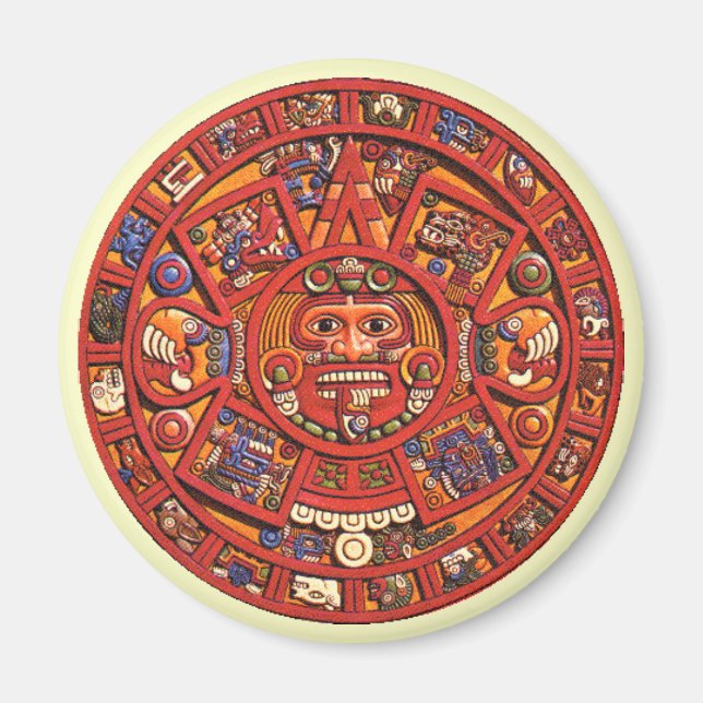 Aztec Calendar Stone - magnet (Framsidan)
