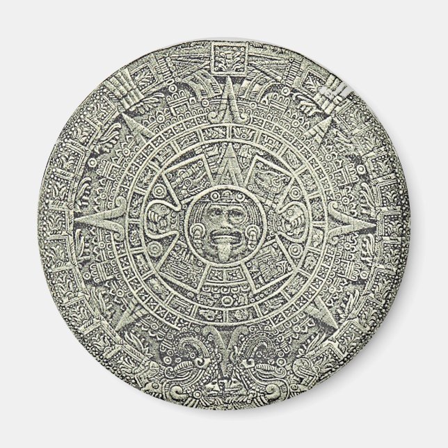 Aztec Calendar Stone Magnet (Framsidan)