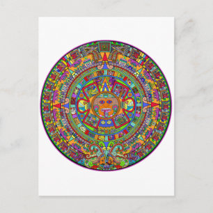 Aztec Calendar Vykort