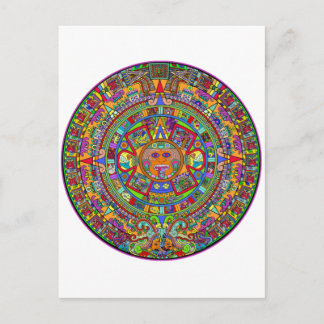 Aztec Calendar Vykort