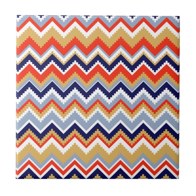 Aztec Chevron #11 @ VictoriaShaylee Kakelplatta (Framsidan)