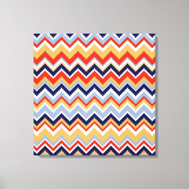 Aztec Chevron #11 vid Victoria Shaylee Canvastryck (Framsida)