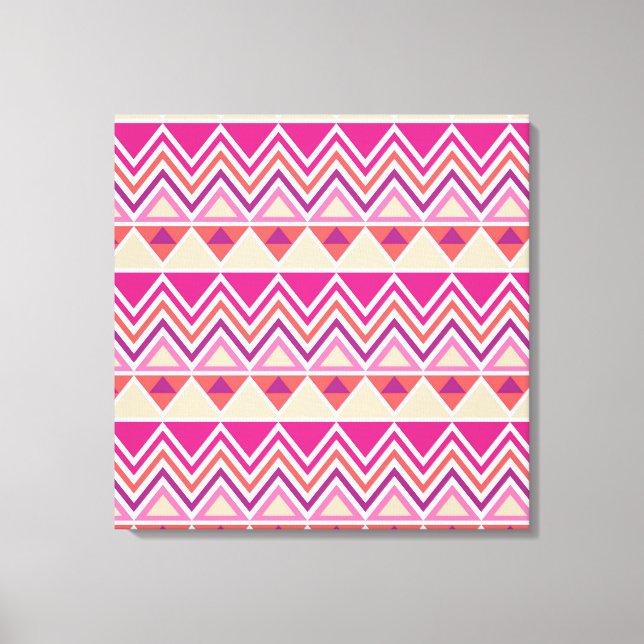 Aztec Chevron #12 vid Victoria Shaylee Canvastryck (Framsida)