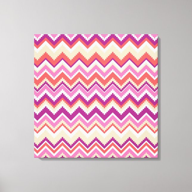 Aztec Chevron #1 vid VictoriaShaylee Canvastryck (Framsida)