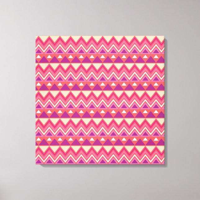 Aztec Chevron #2 vid VictoriaShaylee Canvastryck (Framsida)