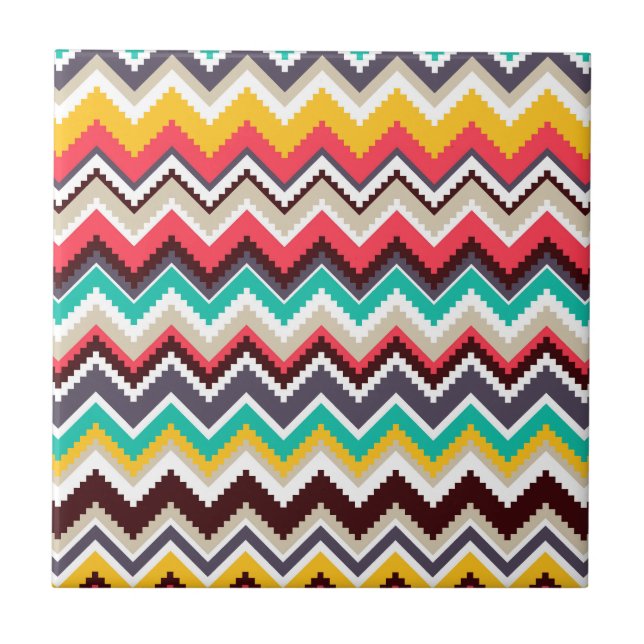 Aztec Chevron #3 @ VictoriaShaylee Kakelplatta (Framsidan)