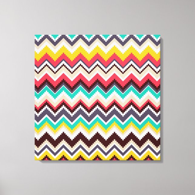 Aztec Chevron #3 vid VictoriaShaylee Canvastryck (Framsida)