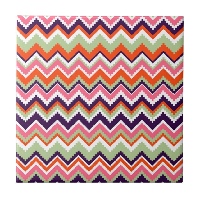 Aztec Chevron #7 @ VictoriaShaylee Kakelplatta (Framsidan)