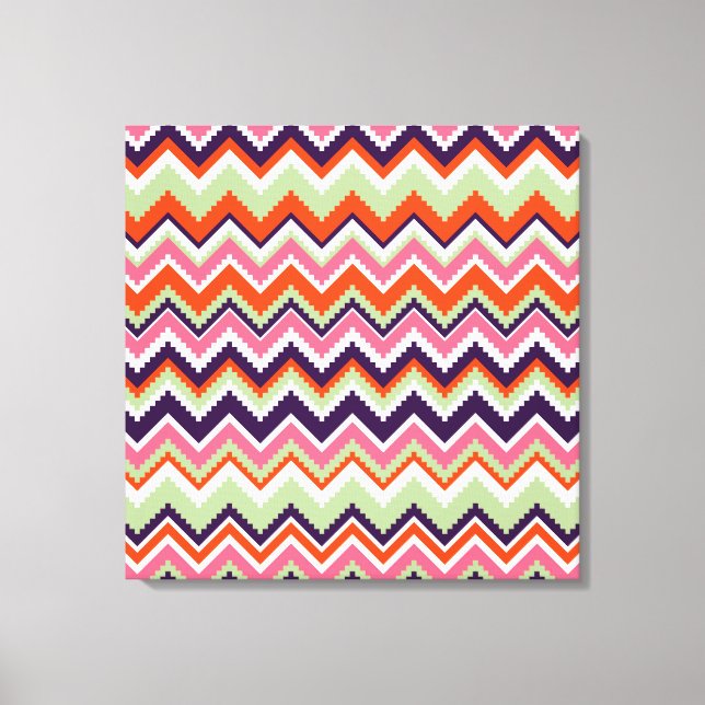 Aztec Chevron #7 vid VictoriaShaylee Canvastryck (Framsida)
