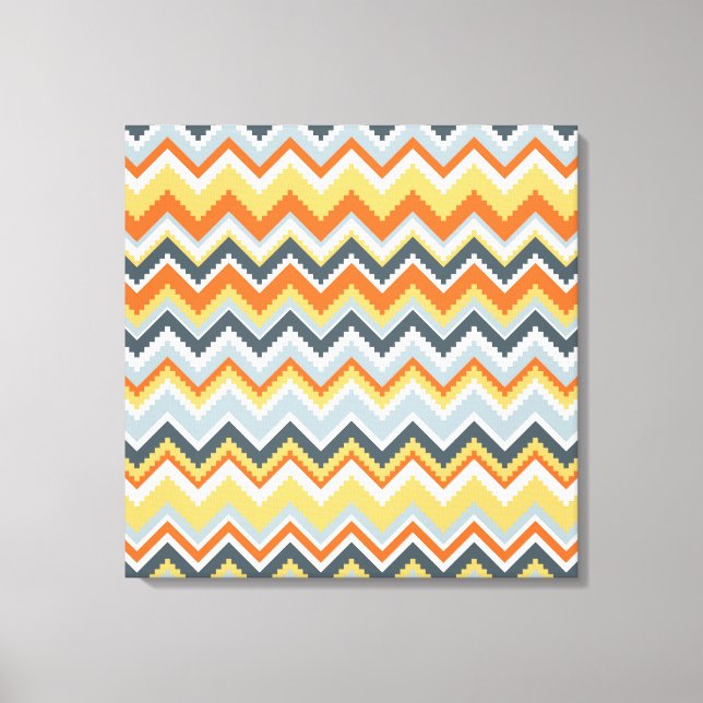 Aztec Chevron #9 vid VictoriaShaylee Canvastryck (Framsida)