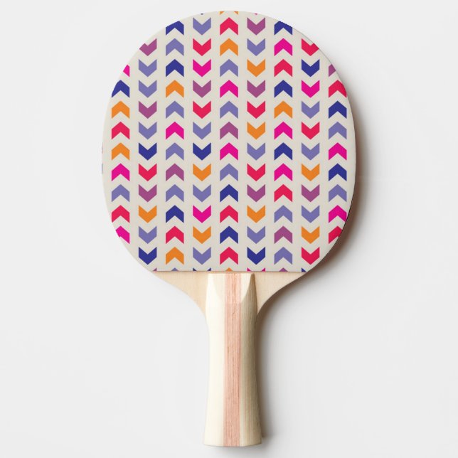 Aztec Chevron färgad mönster Pingisracket (Framsidan)