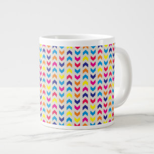 Aztec Chevron färgstark Jumbo Mugg
