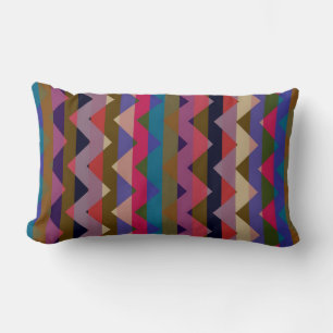 Aztec Chevron Zigzag Rand Mönster 10 Lumbarkudde