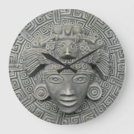 Aztec Clock Stor Klocka