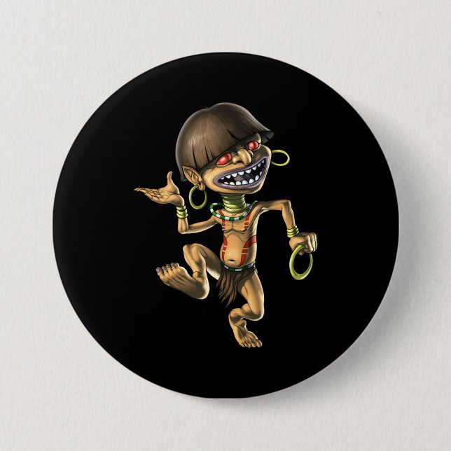 Aztec Creature Chaneque Knapp (Framsida)