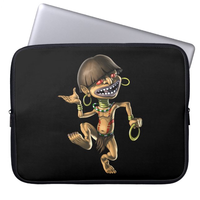 Aztec Creature Chaneque Laptop Fodral (Framsidan)