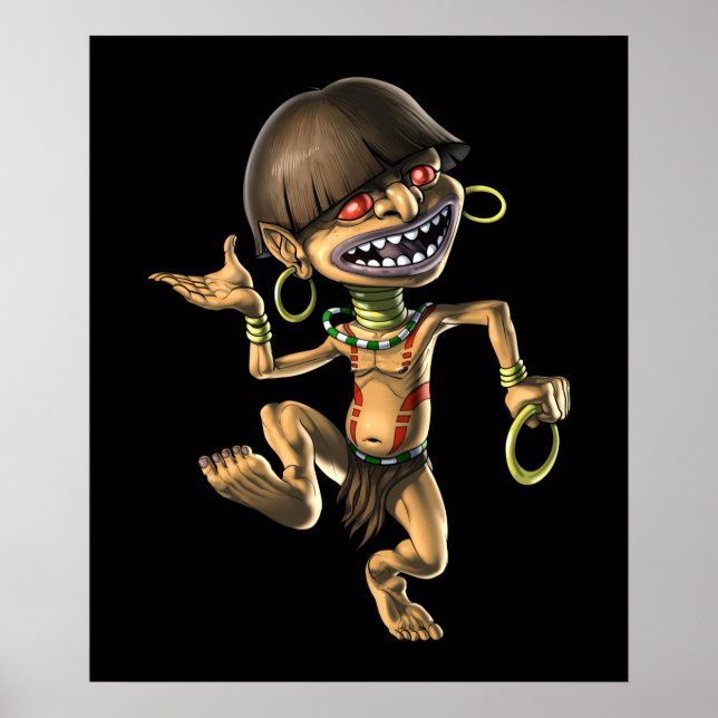 Aztec Creature Chaneque Poster (Framsidan)