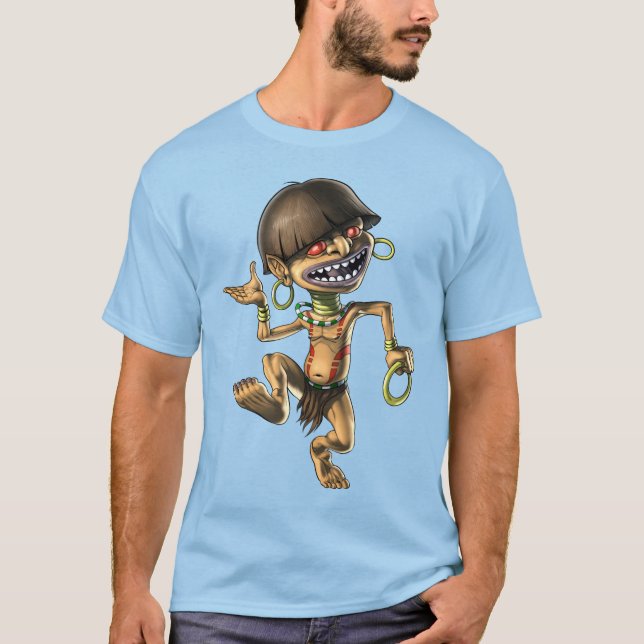 Aztec Creature Chaneque T Shirt (Framsida)